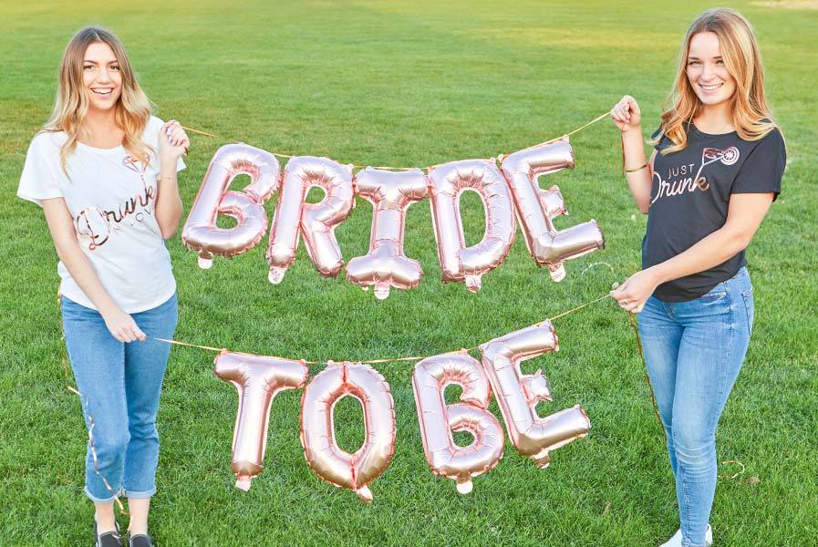 Rose Gold 16 Balloon Banner