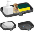 3-Piece Silicone Kitchen Sink Organizer Tray