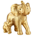 Ylncicn Elephant Statue - Elephant Decor - Mom Gifts - Elephant Gifts for Women - Home Decor Office Bookshelf TV Stand Living Room Decoration for Shelf Table Decor - Gold