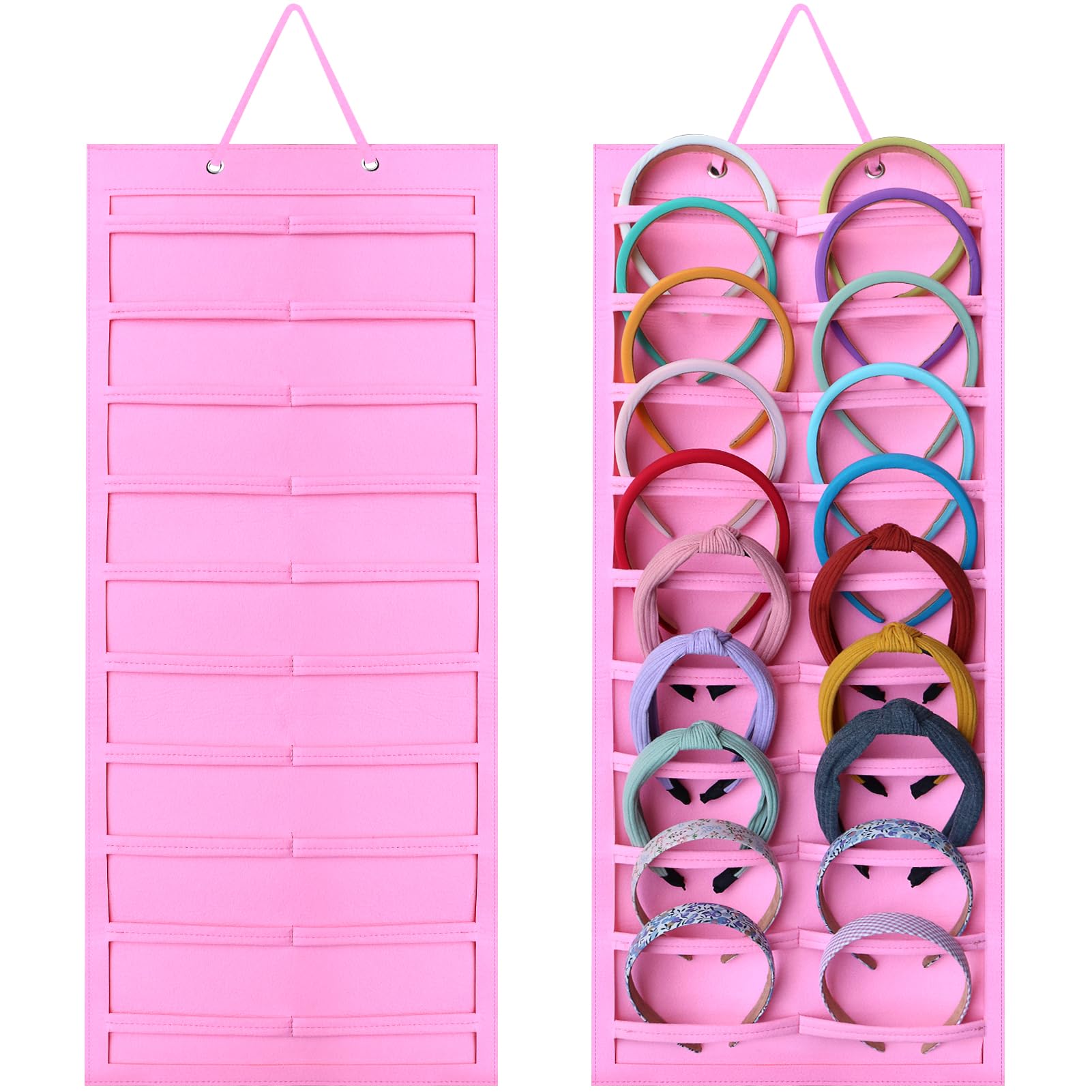 Wall-Mount Headband Organizer for Girls